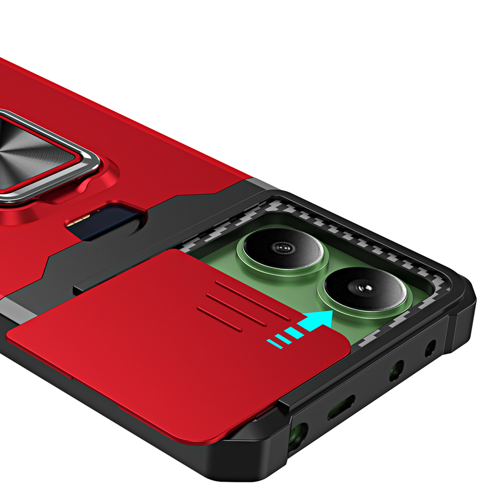 Противоударный чехол Сard Reader Case для Poco M6 Pro 4G