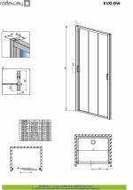 Душевая дверь Radaway Evo DW 80