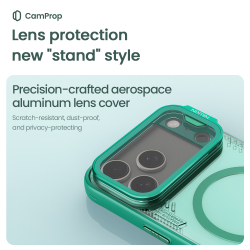 Чехол прозрачный зеленого цвета с MagSafe на iPhone 17 Pro, серия Iceblade Prop Magnetic (версия с прозрачной крышкой объектива) от Nillkin