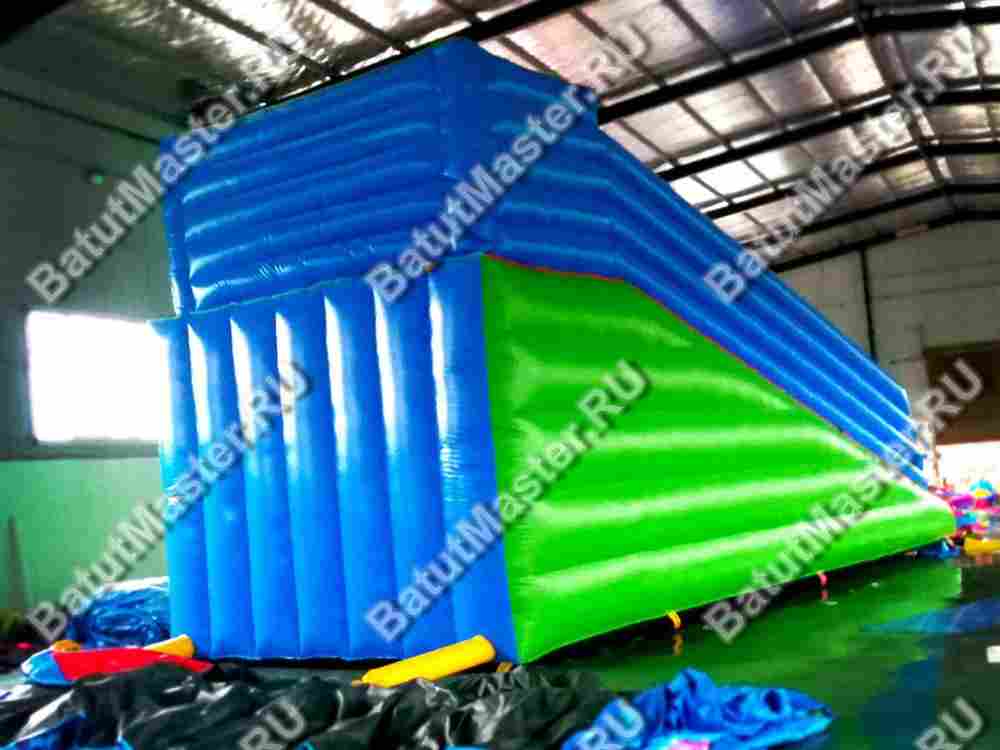 Надувная горка для зорба "Blue ramp"