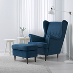 Кресло для отдыха ТОЙВО, тёмно-синий, 82*96*101 см, рогожка