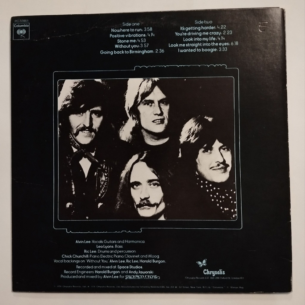 Винтажная виниловая пластинка LP Ten Years After Positive Vibrations (USA 1974)
