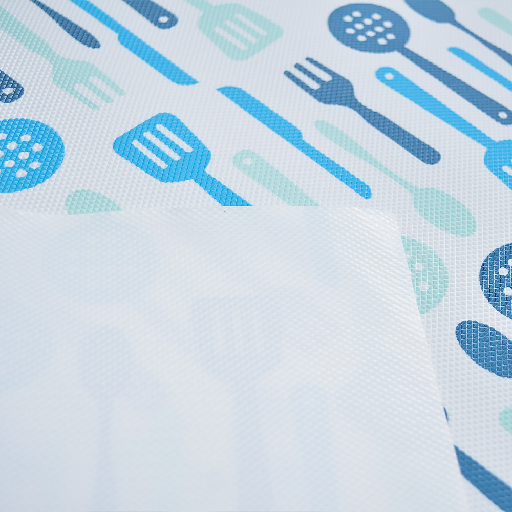 Термоскатерть 60*120см, Ложки-вилки, сине-голубая