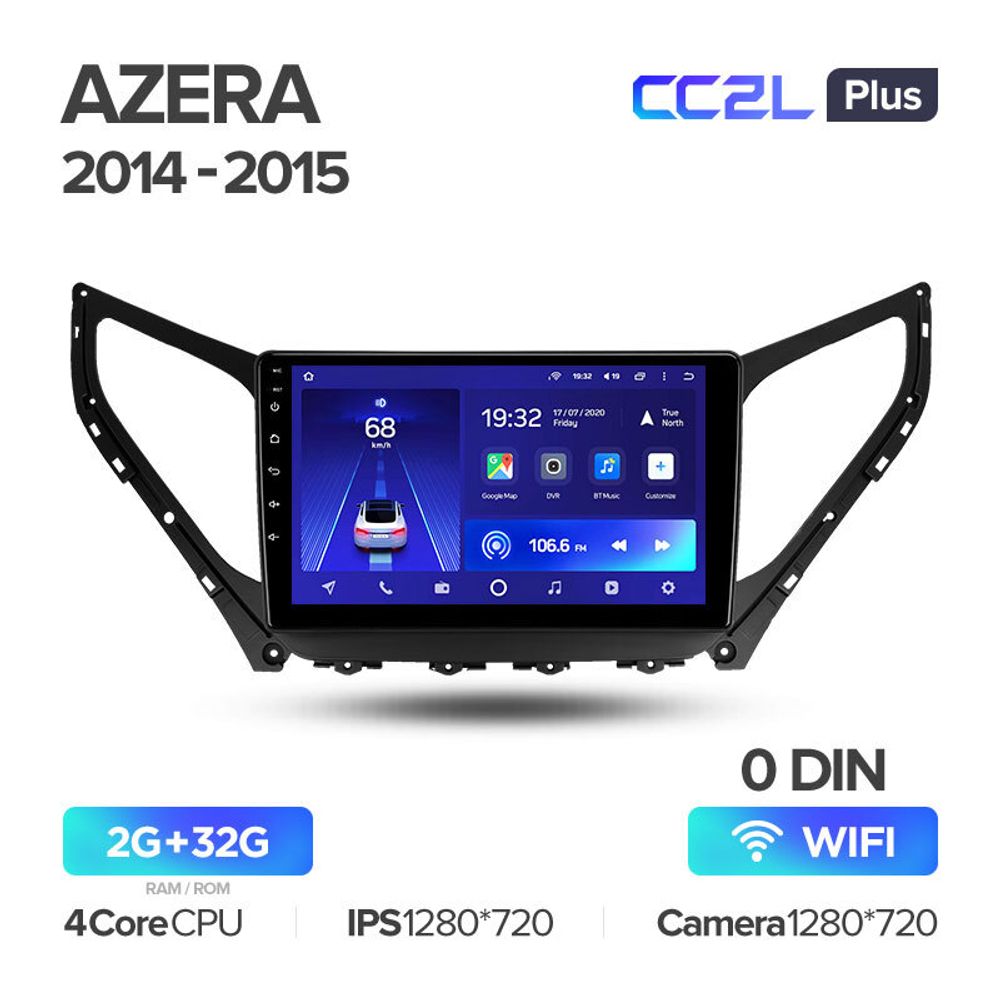 Teyes CC2L Plus 9" для Hyundai Azera 2014-2015