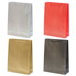 GAEM Пакет подарочный (бумага 210г/м2, блок микс12шт), L30 W11 H41 см, 4в.