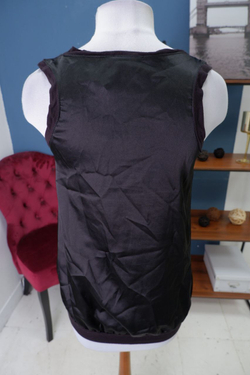 Майка Soaked in Luxury черная 42 размер