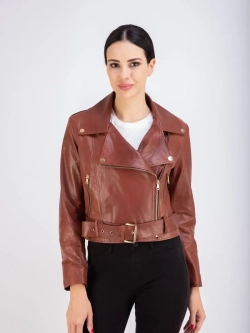 Косуха женская натуральная куртка кожаная Турция