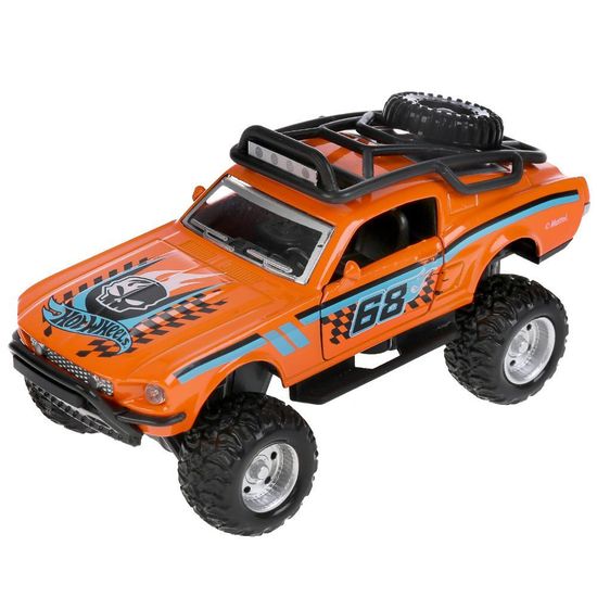 Машина металл свет-звук hot wheels СПОРТКАР, 12,5 см, двери, инерц, кор. Технопарк