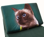 Кресло-кровать "Миник" Ultra Forest (зеленый), купон Кот с бантом