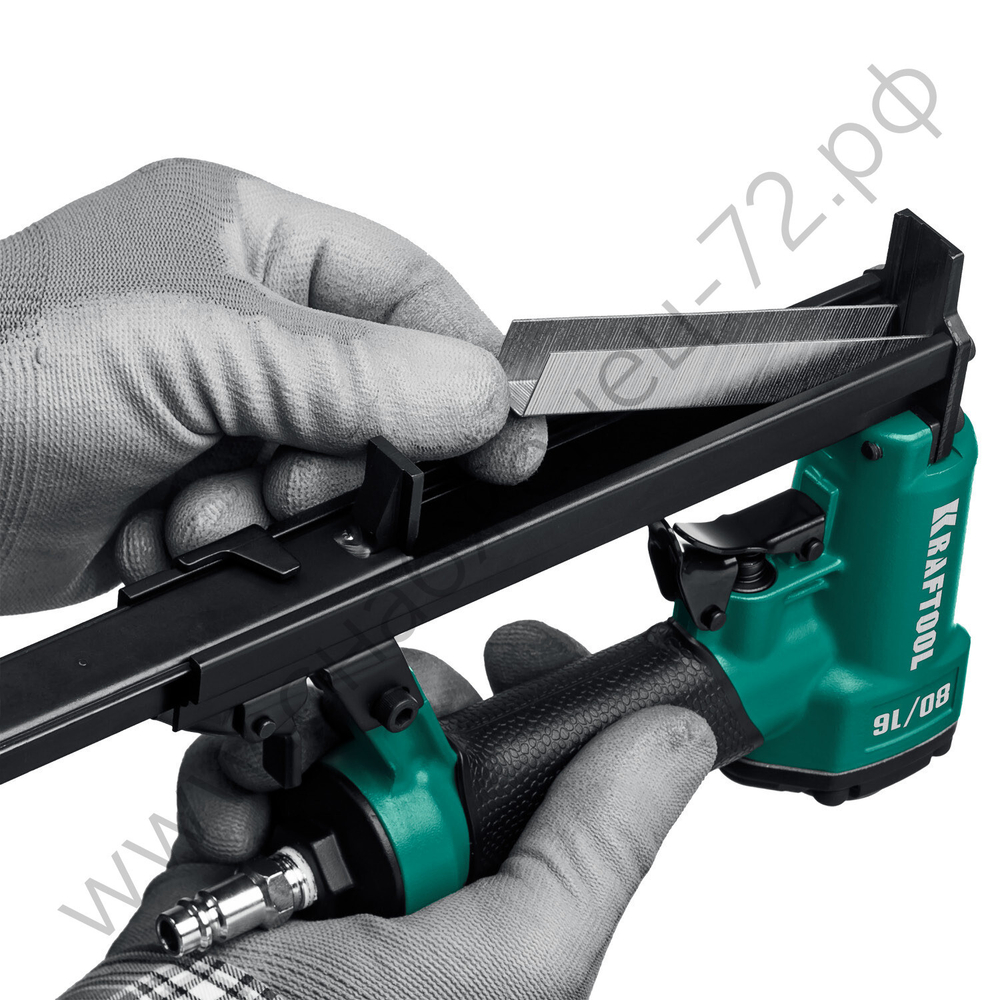 KRAFTOOL 80/16, скобы тип 80 (6 - 16 мм), пневматический степлер (скобозабиватель) (31960)