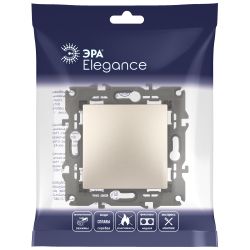 Переключатель ЭРА Elegance 14-1103-04 10АХ-250В IP20 шампань | Розетки и выключатели