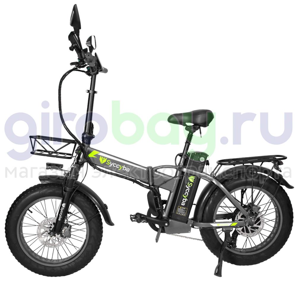 Электровелосипед Syccyba F10 Pro 2025 года (48V/15Ah) - Серый обод фото №3