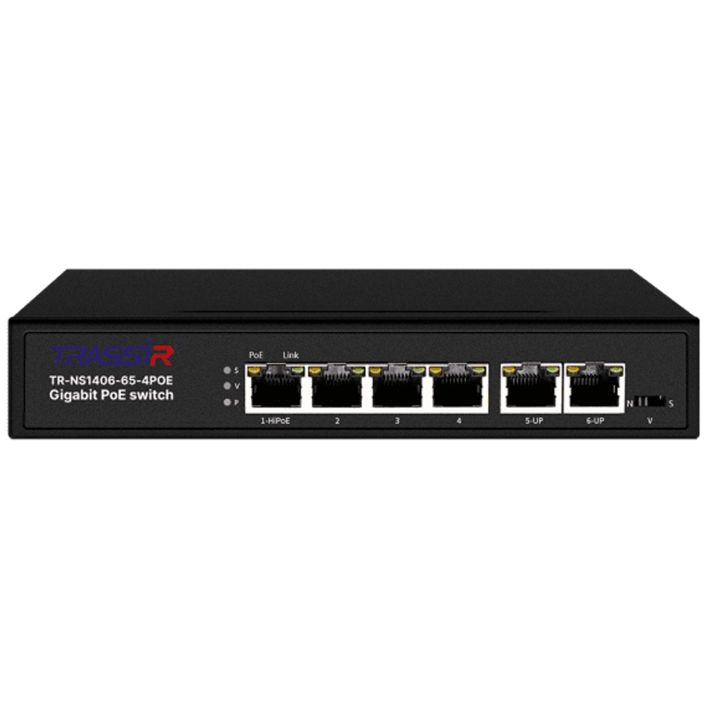 TRASSIR TR-NS1406-65-4POE Сетевое оборудование