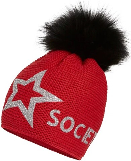 HIGH SOCIETY HS25A-1290 STAR Шапка Цвет красный/серебряный, 290, размер one size