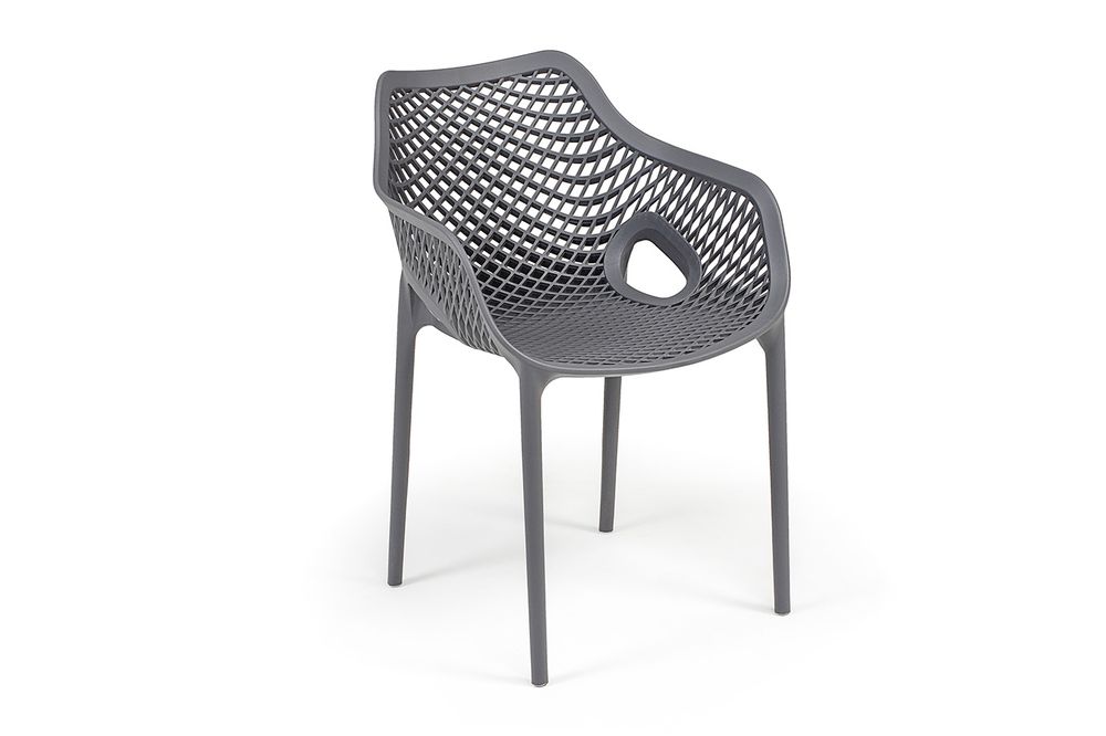 "Беллини" обеденная группа на 2 персоны, цвет темно-серый