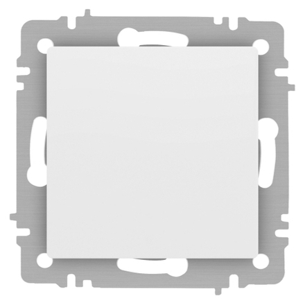 Кнопка Intro Accent 6-109-01М 10А-250В IP20 СУ AL/CU белый матовый