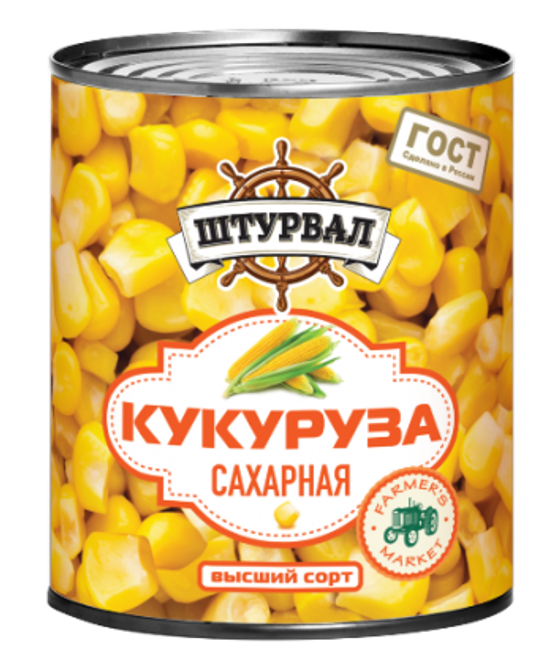 Кукуруза сахарная ГОСТ в/с 400 гр *12 шт