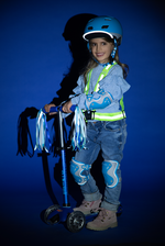 Комплект защиты светоотражающий голубой (M) BOX