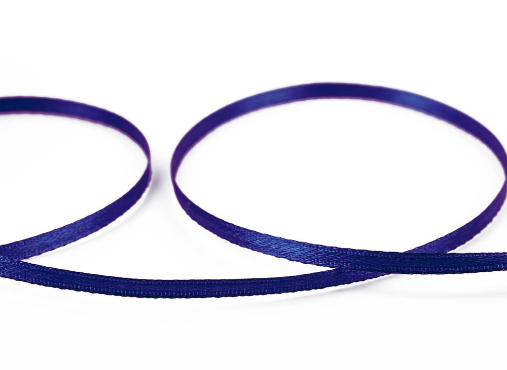 Лента атласная 3 мм AL-3P двухстор. №094 синий