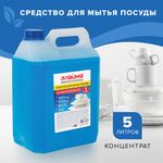 Средство для мытья посуды 5 л, ЛАЙМА PROFESSIONAL, антибактериальное, концентрат, 600197