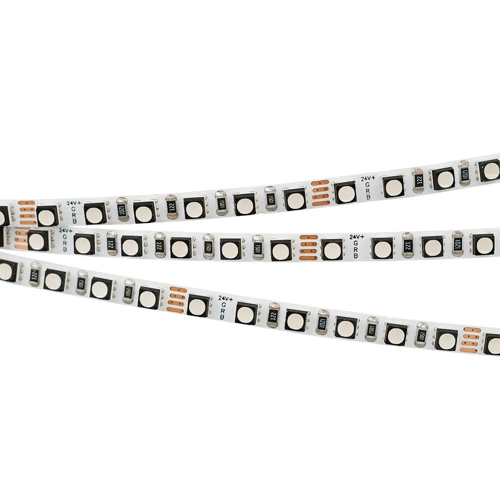 Светодиодная лента MINI-F120-5mm 24V RGB (8 W/m, IP20, 3535, 5m) (Arlight, узкая) 025707(2)