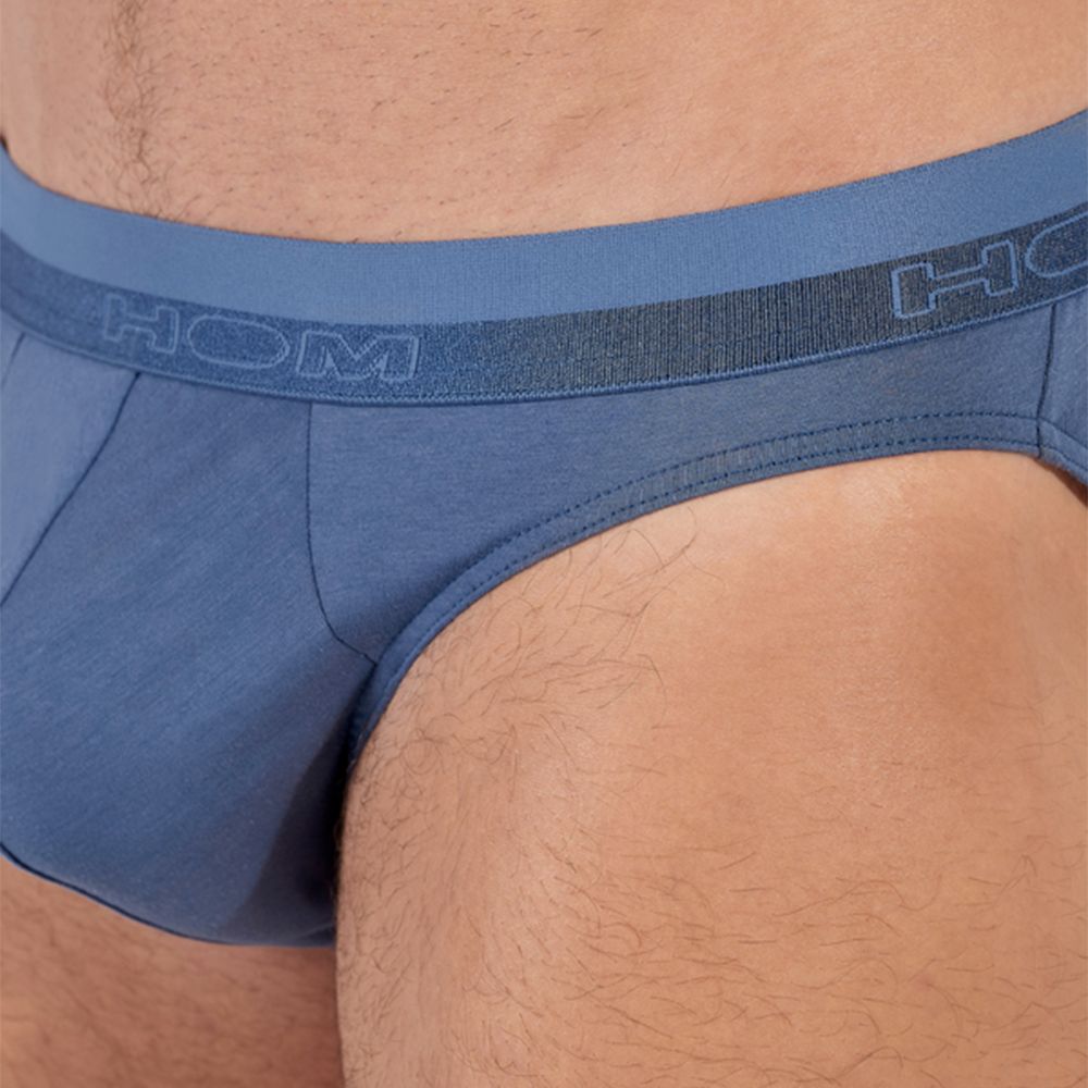 Мужские трусы брифы голубые HOM Classic 40-0204-0054