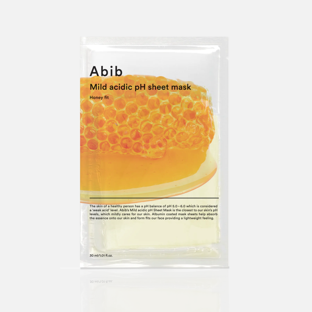 Питательная cлабокислотная тканевая маска для лица с экстрактом меда Abib Mild Acidic pH Sheet Mask Honey Fit