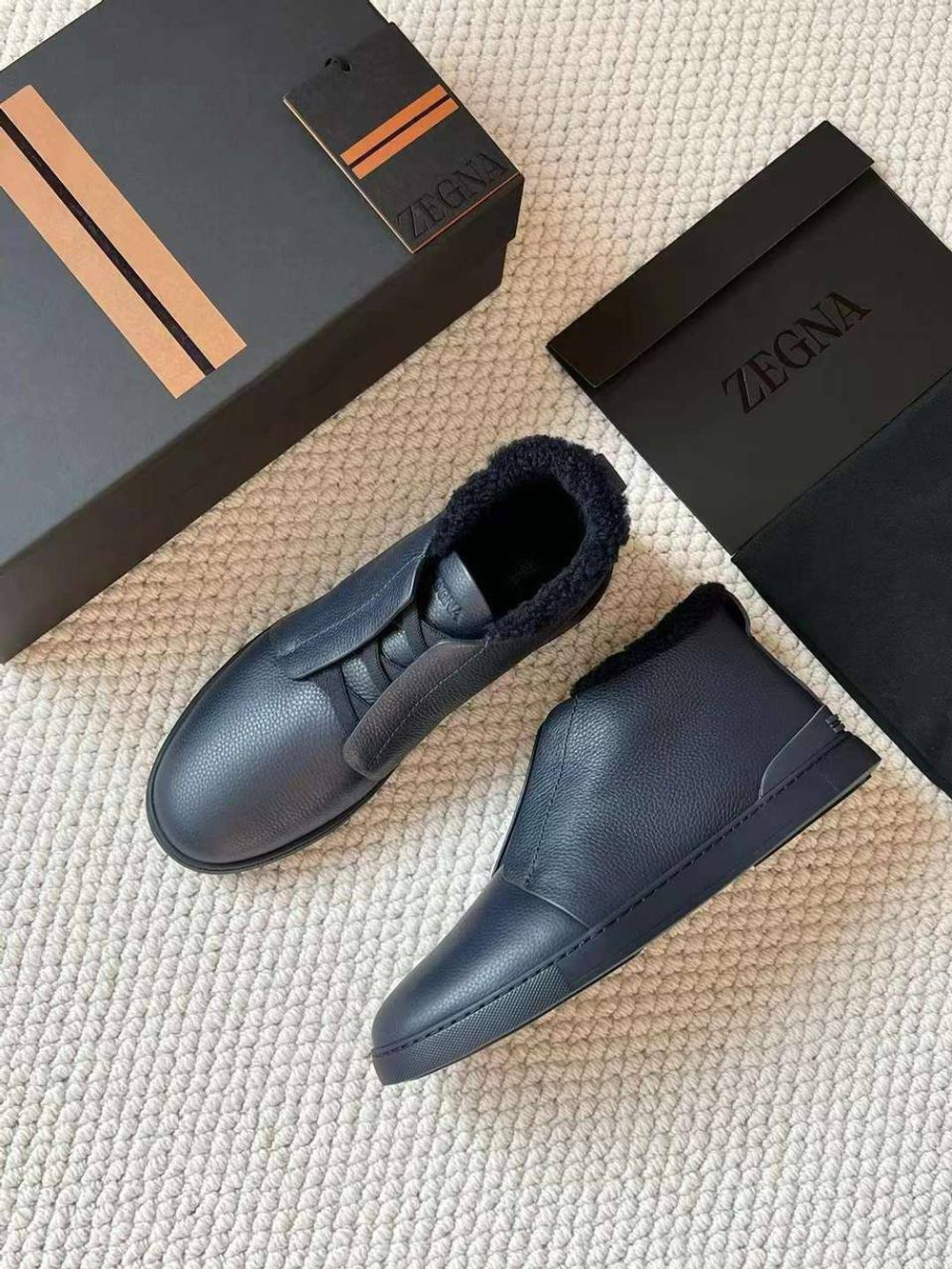 Высокие кеды Zegna