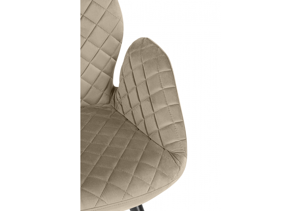 Кресло Woodville Муат поворотное светло-коричневый, черный