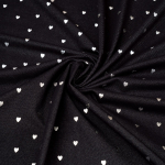 Джинс-трикотаж с рисунком, 70% Хлопок, 20% ПЭ, 10% ПУ(эластан), 205 гр/м2, чёрный/серый (3834)