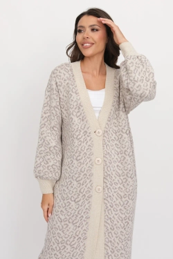 Кардиган И 016/беж-молочный