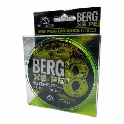 Плетенка BERG X8/150 м - 0.12мм