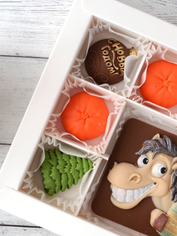 Шоколадный подарочный набор "Новогоднее настроение" #1 с символом года