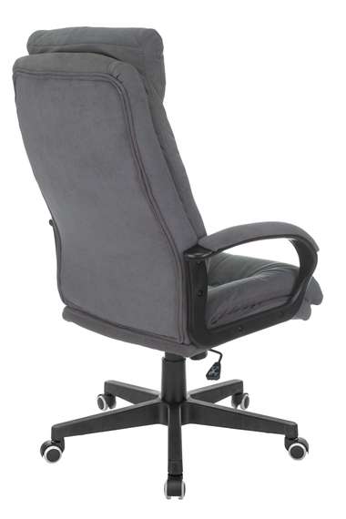 Кресло руководителя Бюрократ CH-824 Fabric серый Alfa 44 крестов. пластик