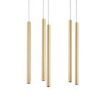 L5T747243 Люстра TUBO LED 25W 1600LM 25G ЗОЛОТО 4000K (574723+747243 (5шт)