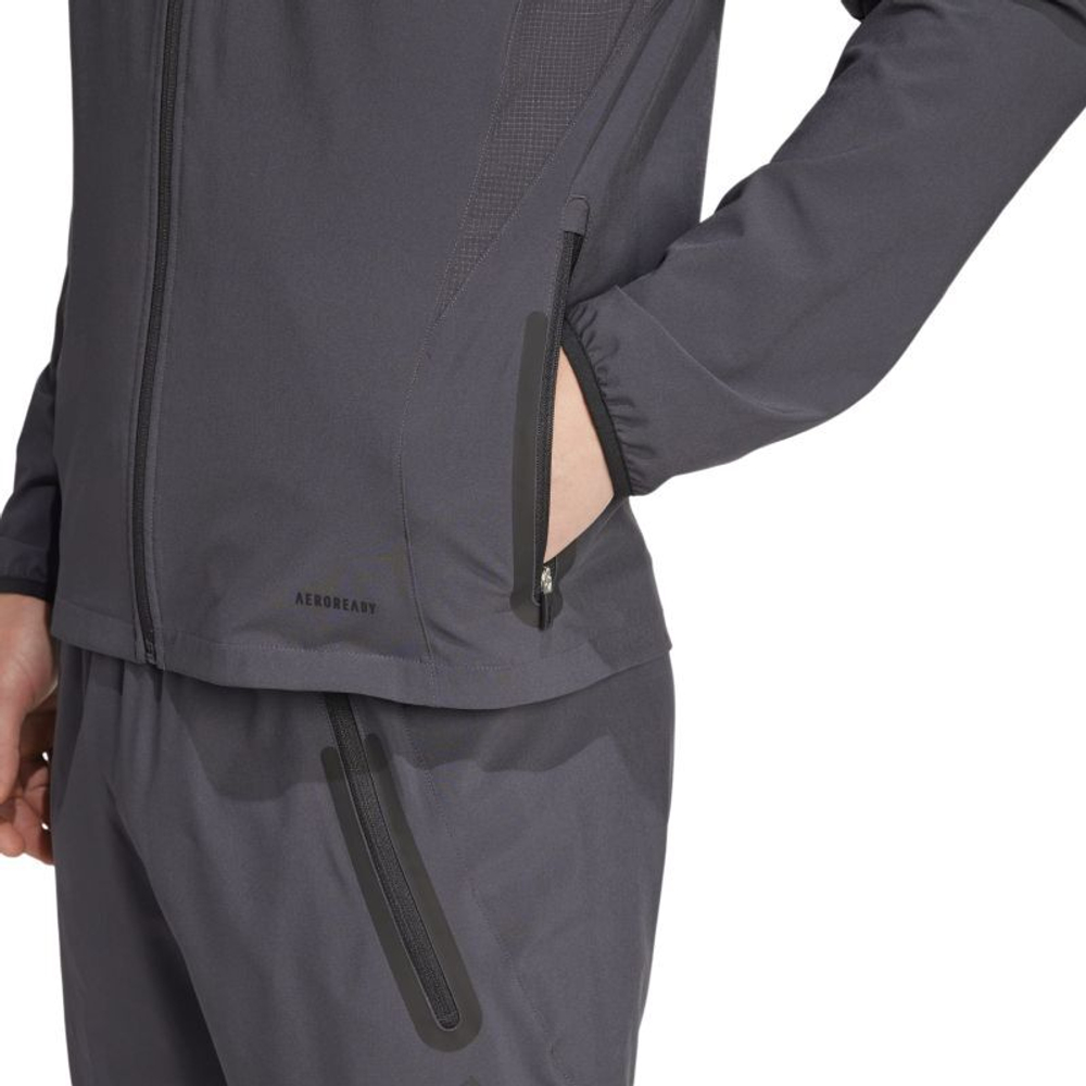 Куртка теннисная Adidas Tiro 25 Pro Vis Tech Travel - carbon