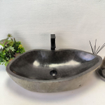 Раковина из речного камня RS-63543 (75*44*16) 0124