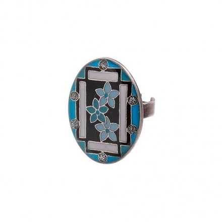 Кольцо Clara Bijoux Незабудки K75806 BL