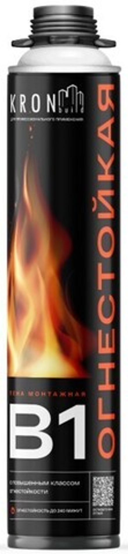 Пена огнестойкая Проф.монтажная KRONbuild B1 65л.