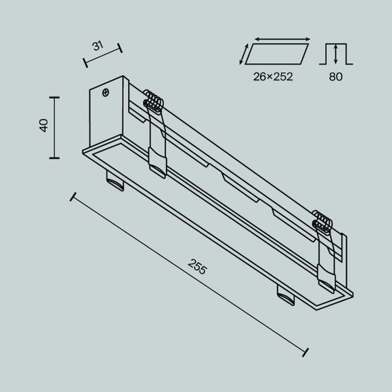 Встраиваемый светодиодный светильник Maytoni Technical Downlight Basis DL066-20W3-6K-B