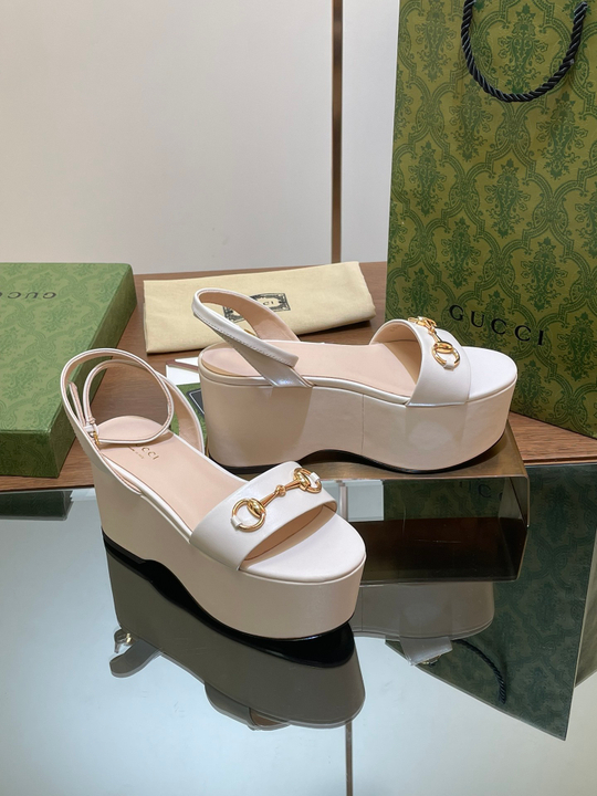 Gucci Horsebit Flatform Sandal