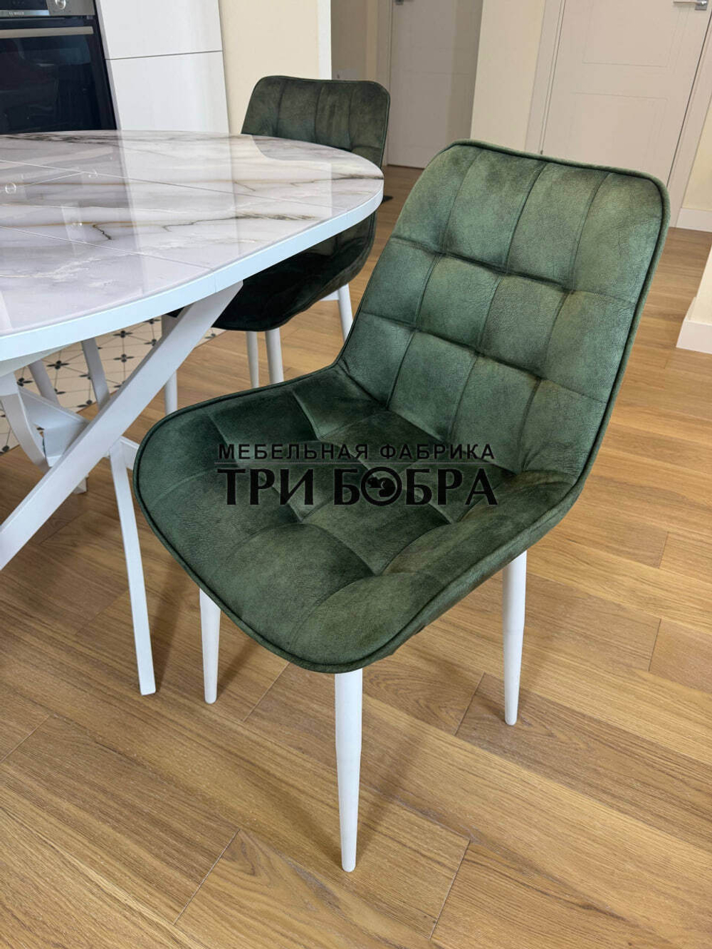 Круглый раздвижной стол "Бьянко", и стулья "Бостон"