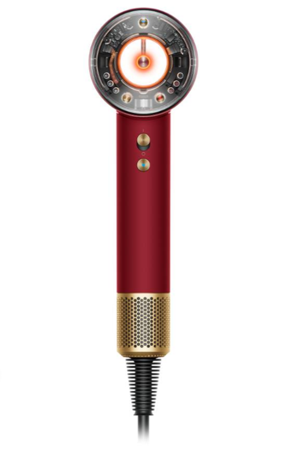 Фен Dyson Supersonic HD16 Nural red velvet/gold, SG (красный бархат/золото) (c кейсом)