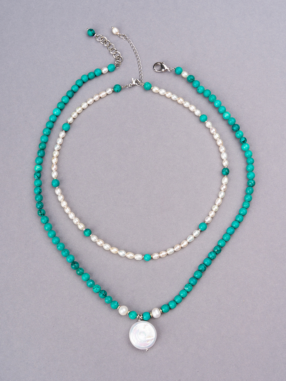 10149341 Колье Роман с камнем