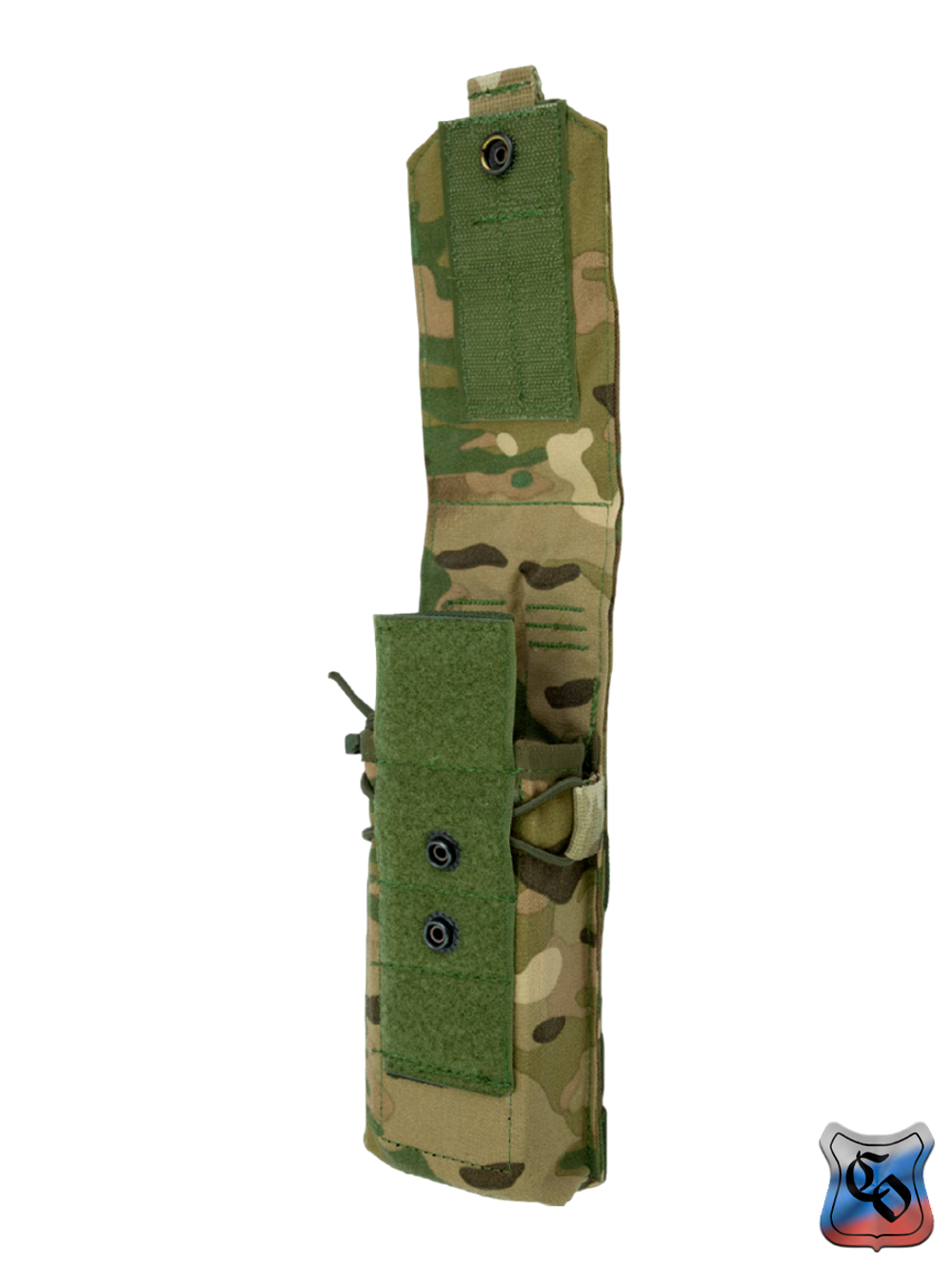 Подсумок SSO 1АК103 MOLLE с кнопками, липучкой и утяжкой. Мультикам