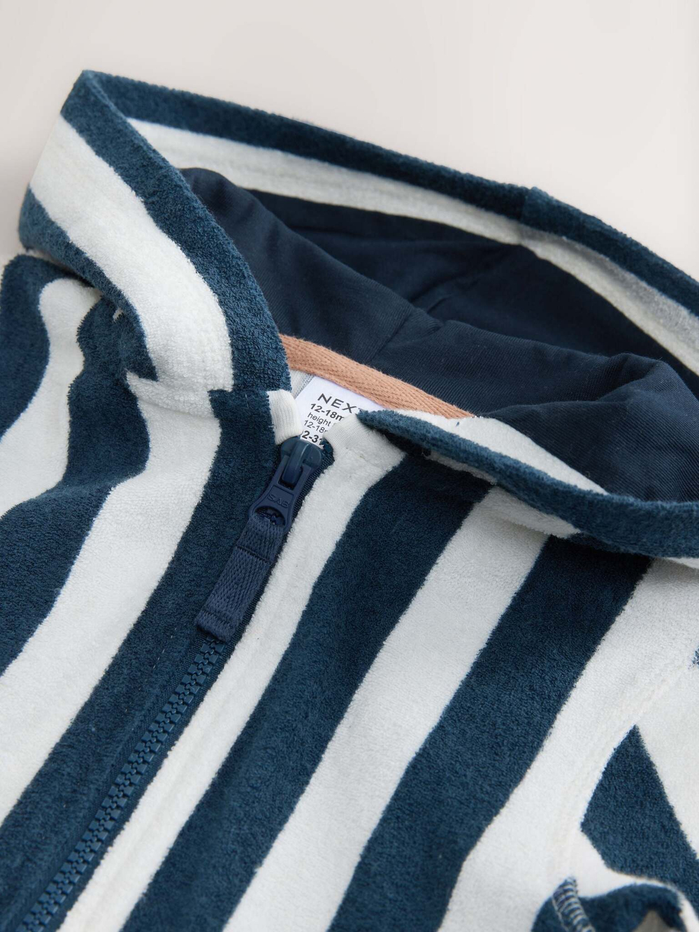 Комбинезон махровый пляжный для мальчика Next E92-311, Синий, Белый