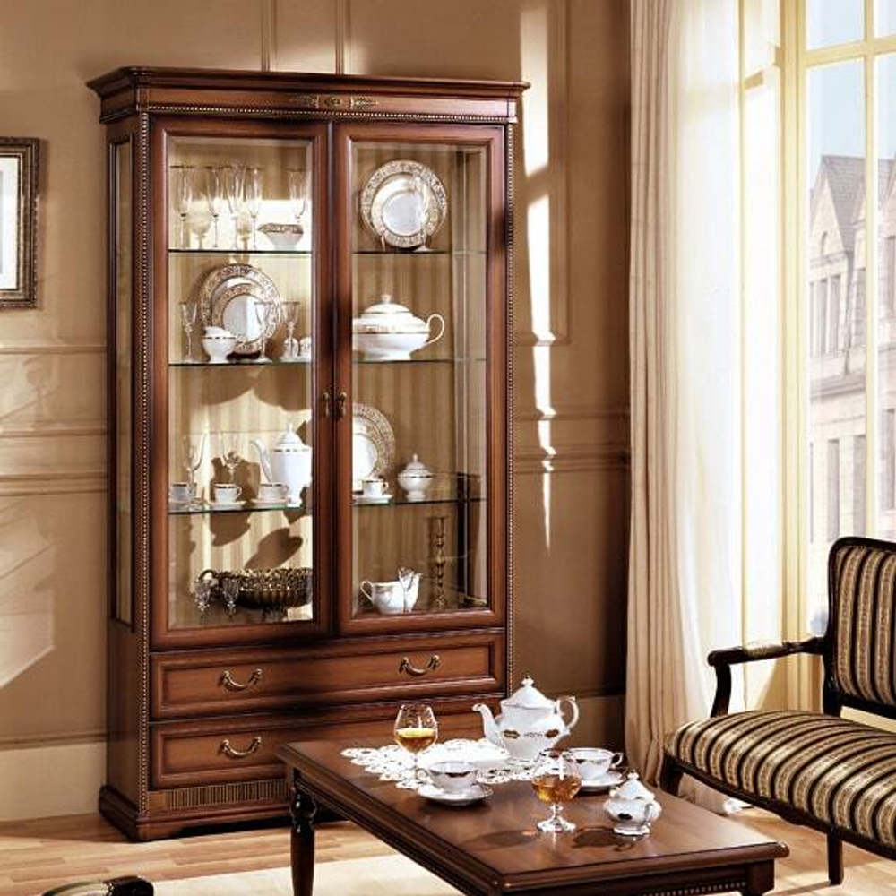 ДЖОКОНДА Гостиная. Шкаф д/посуды 2-х дверный