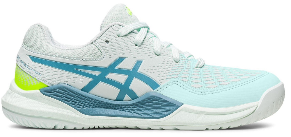 детские Кроссовки теннисные Asics Gel-Resolution 9 GS - soothing sea/gris blue