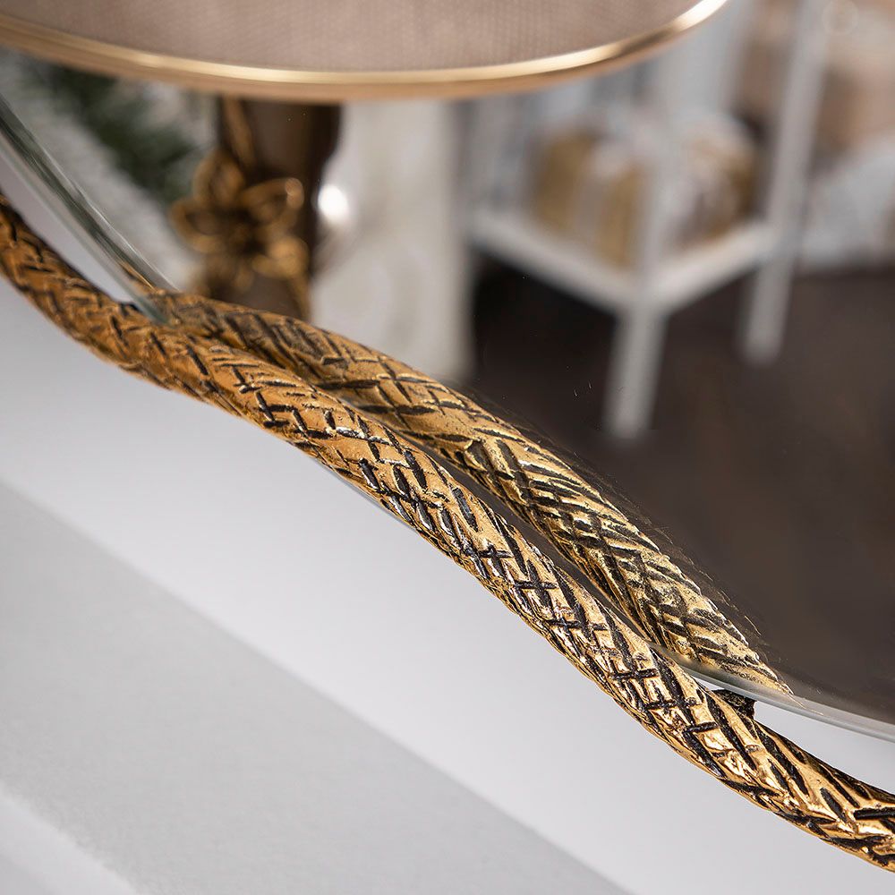 Зеркало настенное Змея Серпентис Амбер