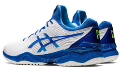 Мужские кроссовки теннисные Asics Court FF Novak - white/tuna blue